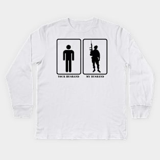 Yours Vs. Mine Kids Long Sleeve T-Shirt